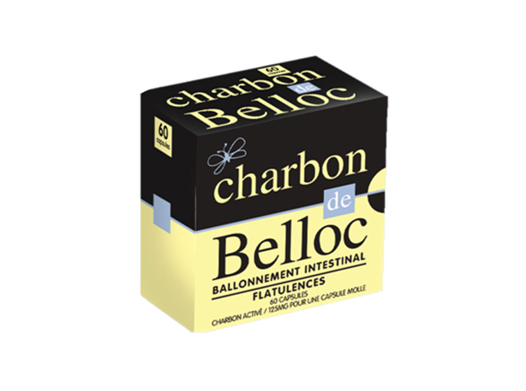 BELLOC - Charbon - Digestion - 60 capsules
