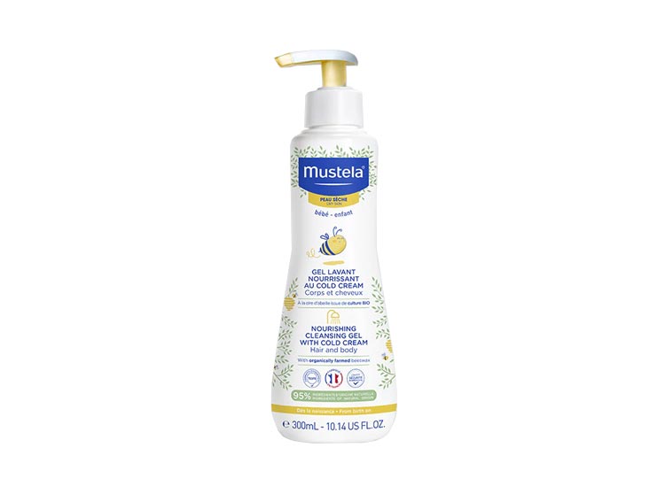 Mustela Gel lavant nourrissant au Cold Cream à la cire d'abeille BIO - 300ml