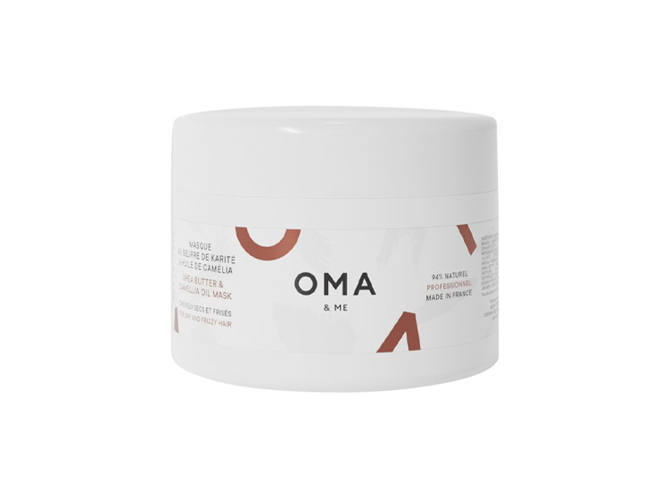 Oma & Me Masque Fortifiant Beurre de karité et huile de Camélia - 250ml