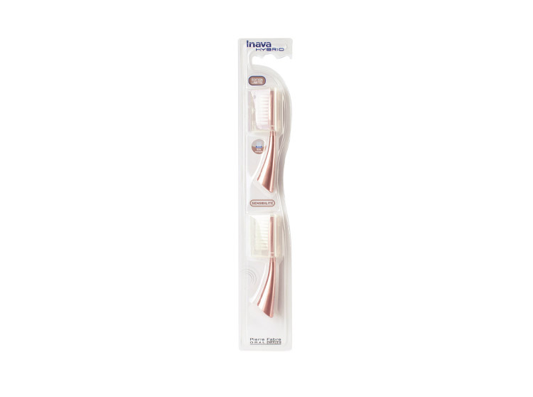 Inava Power Recharche Brossettes rose - 2 brossettes