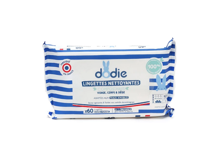 Lingettes nettoyantes dermo-apaisantes - 60 lingettes