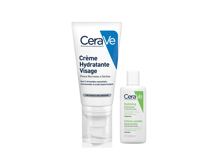 Crème Visage Hydratante + Crème Lavante OFFERTE - 52ml + 20ml