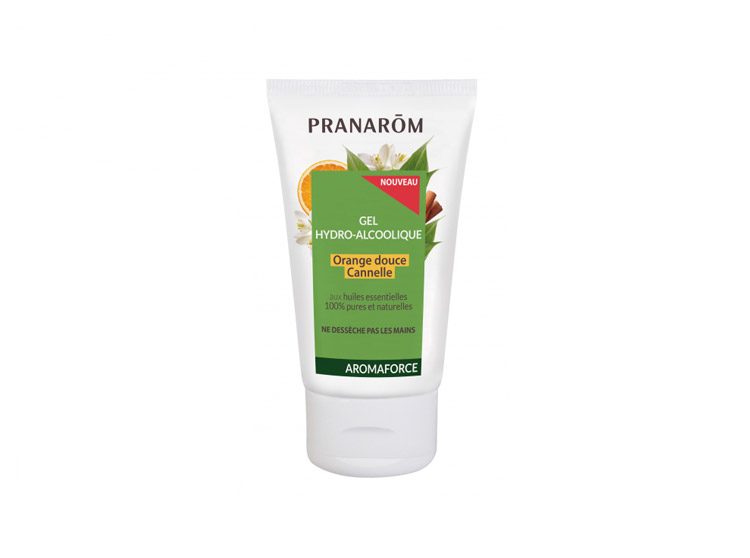 Pranarôm Aromaforce Gel hydro-alcoolique Orange douce-Cannelle - 50 ml