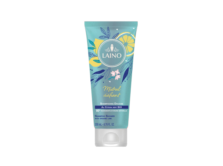 Laino Shampooing douche mistral vivifiant au citron vert bio - 200ml