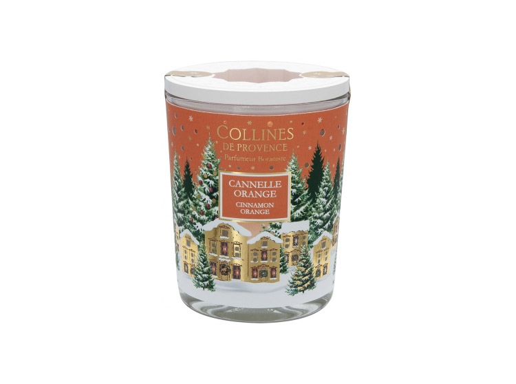 Bougie Parfumée de Noël Cannelle Orange - 180g